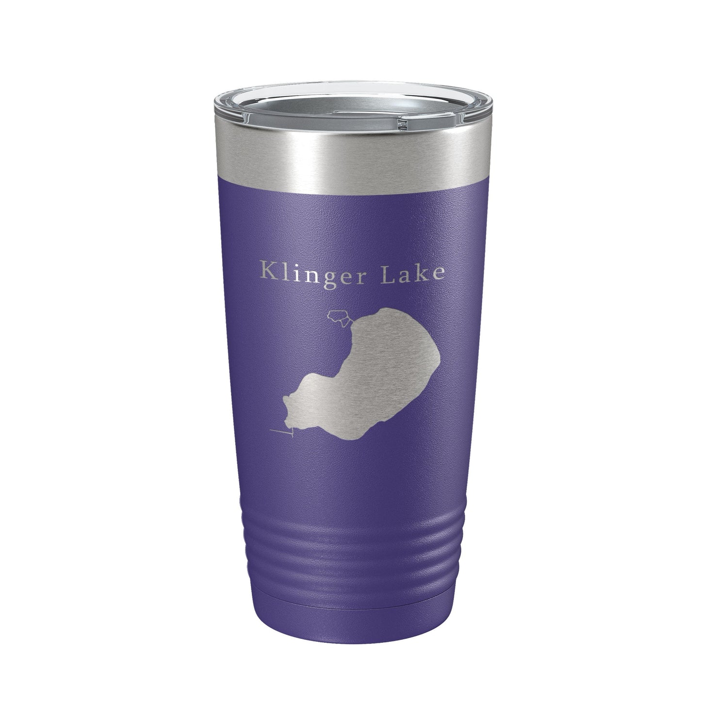 Klinger Lake Map Tumbler Travel Mug Insulated Laser Engraved Coffee Cup Michigan 20 oz-15