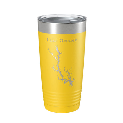Lake Oconee Map Tumbler Travel Mug Insulated Laser Engraved Coffee Cup Georgia 20 oz-4