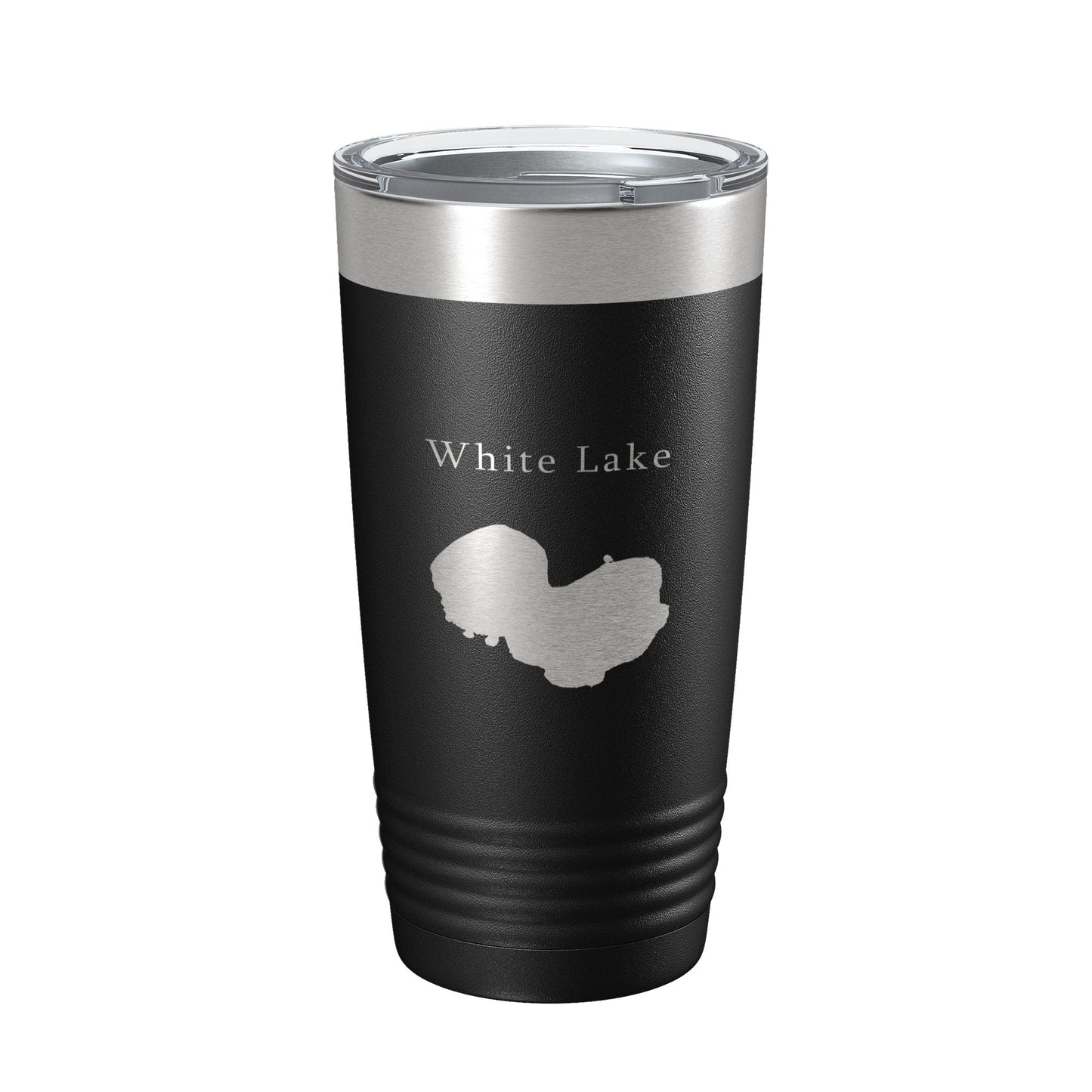 White Lake Map Tumbler Travel Mug Insulated Laser Engraved Coffee Cup Louisiana 20 oz-5