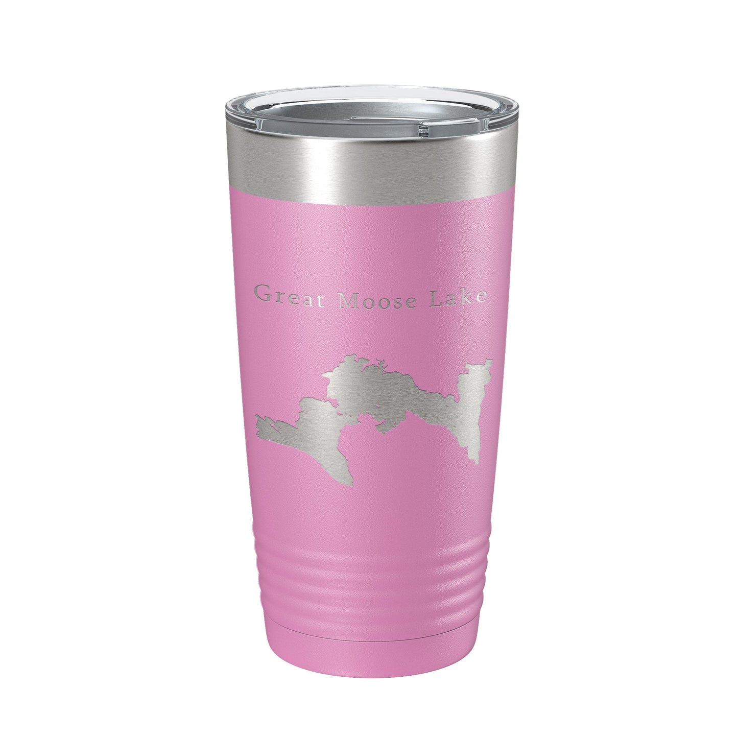 Great Moose Lake Map Tumbler Travel Mug Insulated Laser Engraved Coffee Cup Maine 20 oz-14