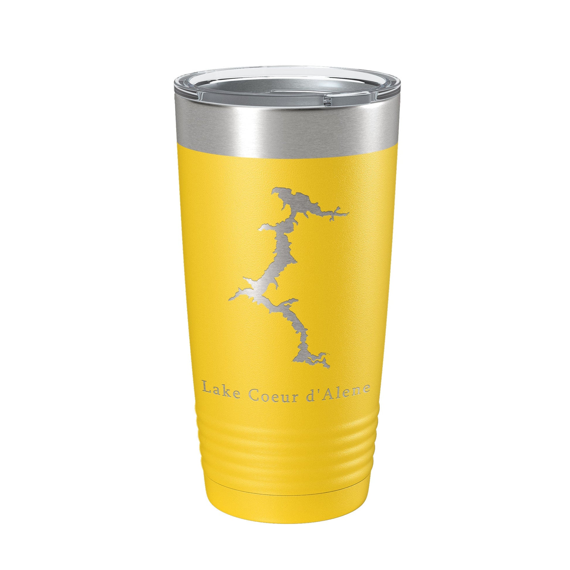 Lake Coeur d'Alene Map Tumbler Travel Mug Insulated Laser Engraved Coffee Cup Idaho 20 oz-4