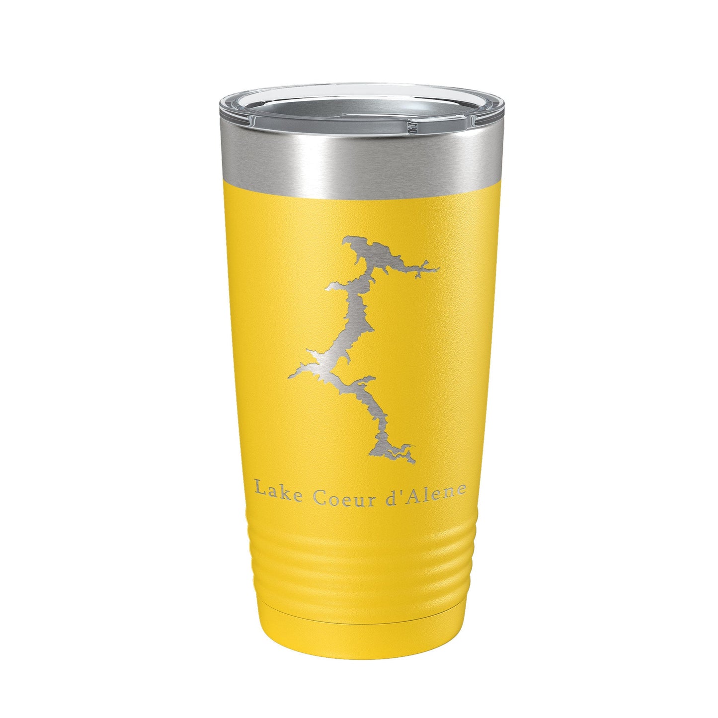 Lake Coeur d'Alene Map Tumbler Travel Mug Insulated Laser Engraved Coffee Cup Idaho 20 oz-19