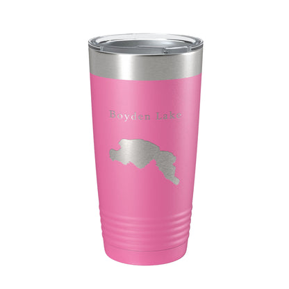 Boyden Lake Map Tumbler Travel Mug Insulated Laser Engraved Coffee Cup Maine 20 oz-11