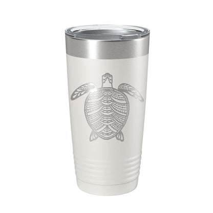 Sea Turtle Tumbler Zentangle Travel Mug Insulated Laser Engraved Coffee Cup 20 oz-7