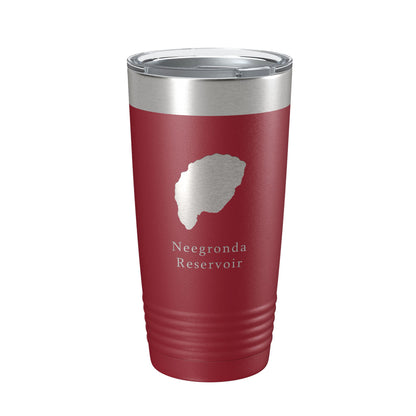 Neegronda Reservoir Tumbler Lake Map Travel Mug Insulated Laser Engraved Coffee Cup Colorado 20 oz-18