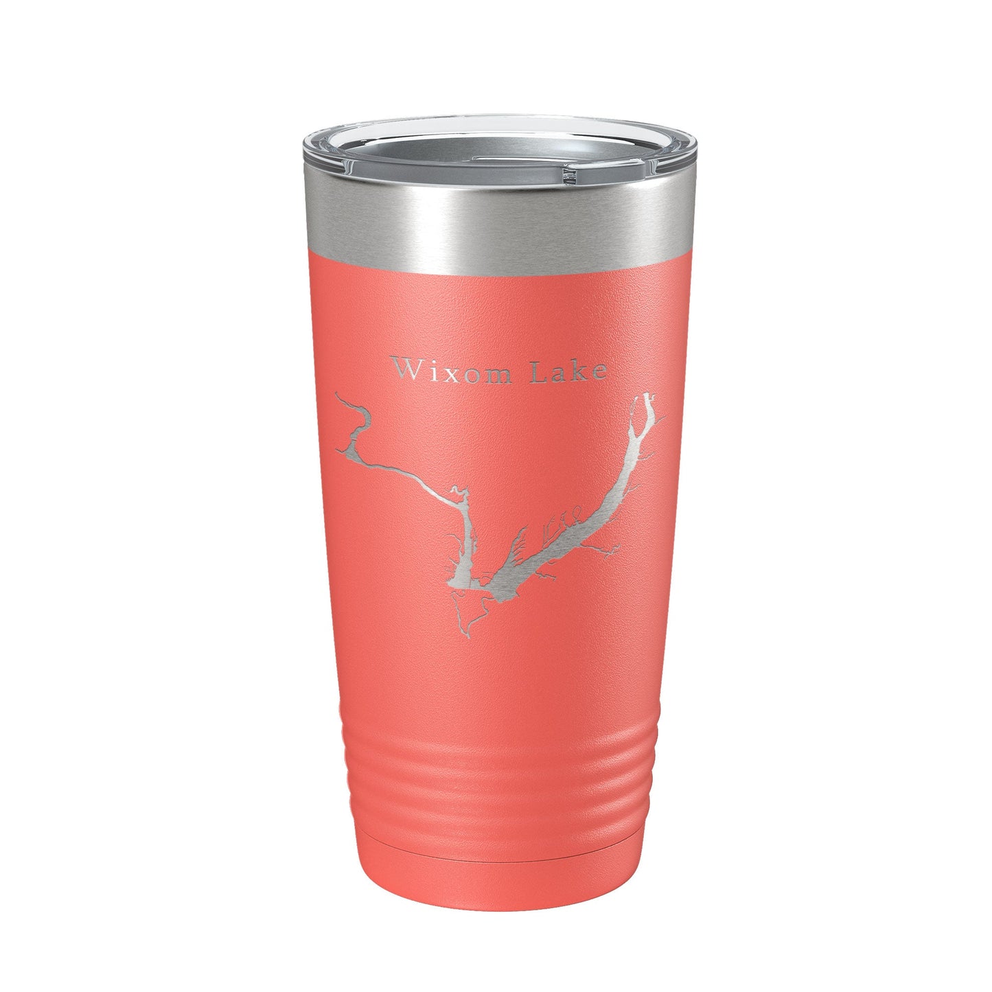 Wixom Lake Tittabawassee Map Tumbler Travel Mug Insulated Laser Engraved Coffee Cup Michigan 20 oz-20