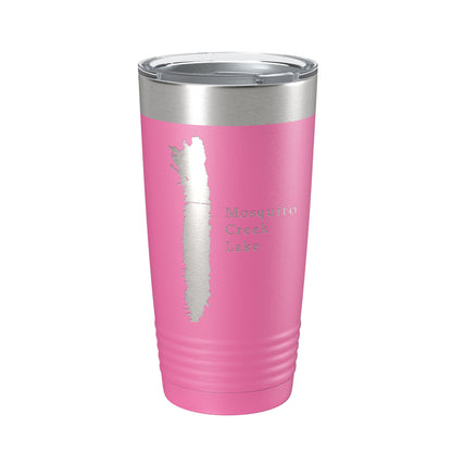 Mosquito Creek Lake Map Tumbler Travel Mug Insulated Laser Engraved Coffee Cup Ohio 20 oz-11
