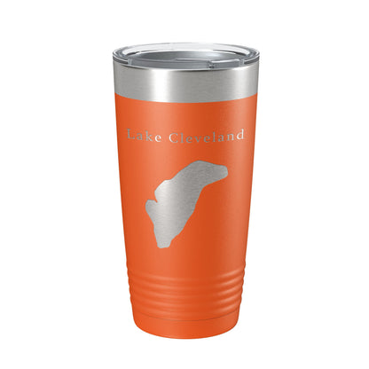 Lake Cleveland Map Tumbler Travel Mug Insulated Laser Engraved Coffee Cup Idaho 20 oz-17