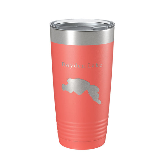 Boyden Lake Map Tumbler Travel Mug Insulated Laser Engraved Coffee Cup Maine 20 oz-20
