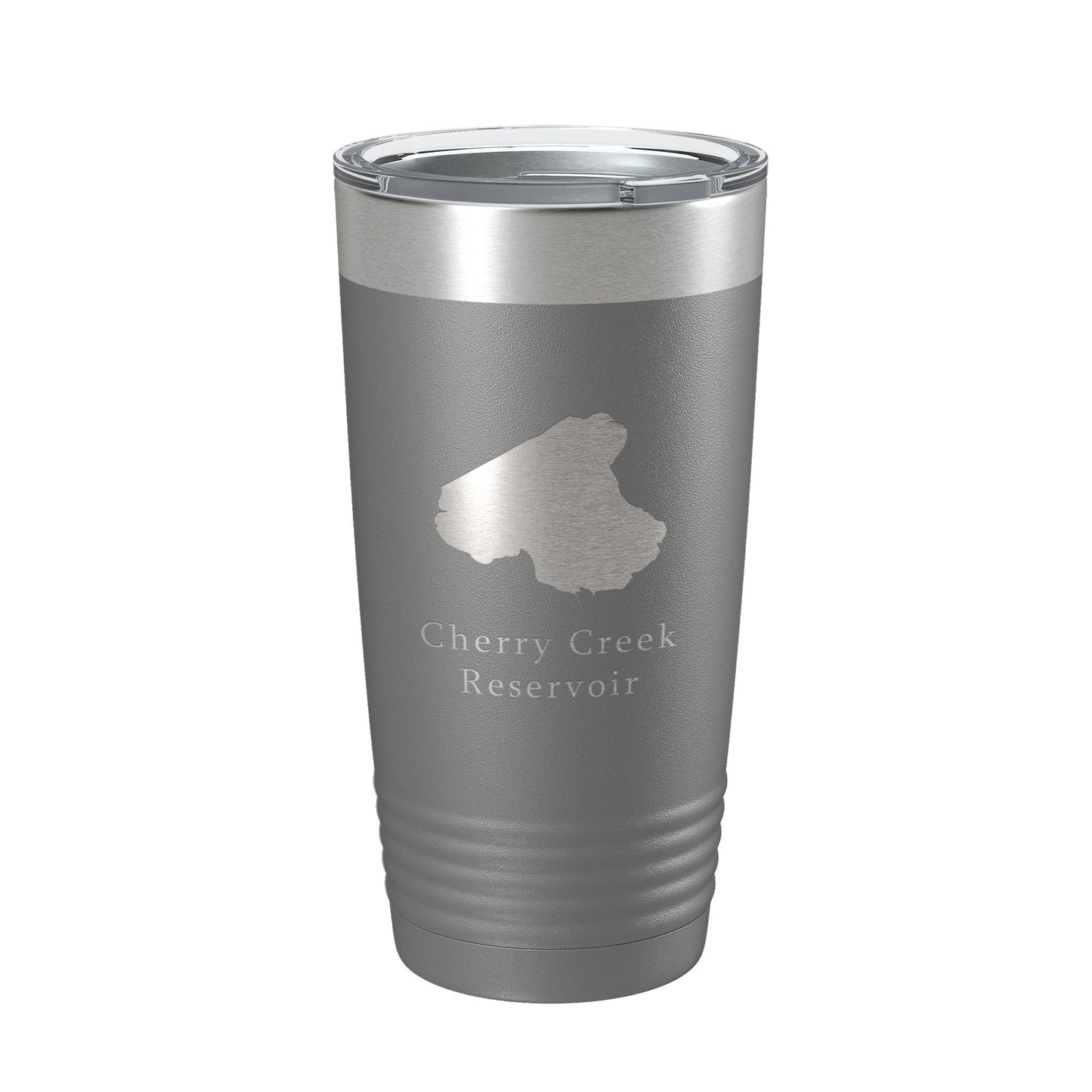 Cherry Creek Reservoir Tumbler Lake Map Travel Mug Insulated Laser Engraved Coffee Cup Colorado 20 oz-16