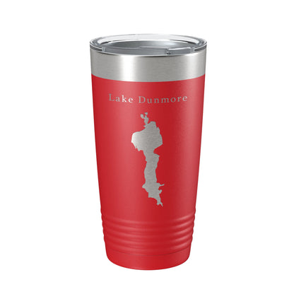Lake Dunmore Map Tumbler Travel Mug Insulated Laser Engraved Coffee Cup Vermont 20 oz-10