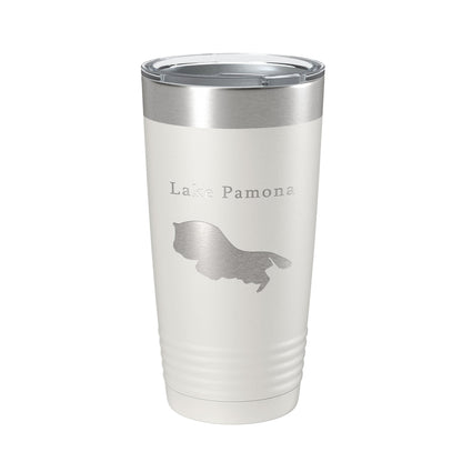 Lake Pamona Map Tumbler Travel Mug Insulated Laser Engraved Coffee Cup Georgia 20 oz-7