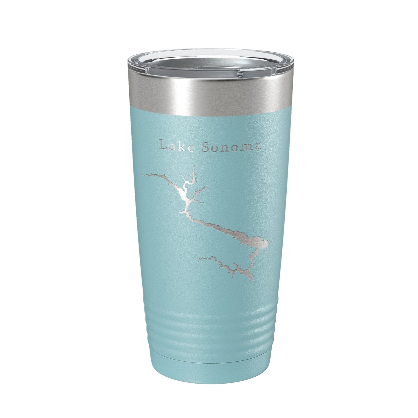 Lake Sonoma Map Tumbler Travel Mug Insulated Laser Engraved Coffee Cup California 20 oz-13