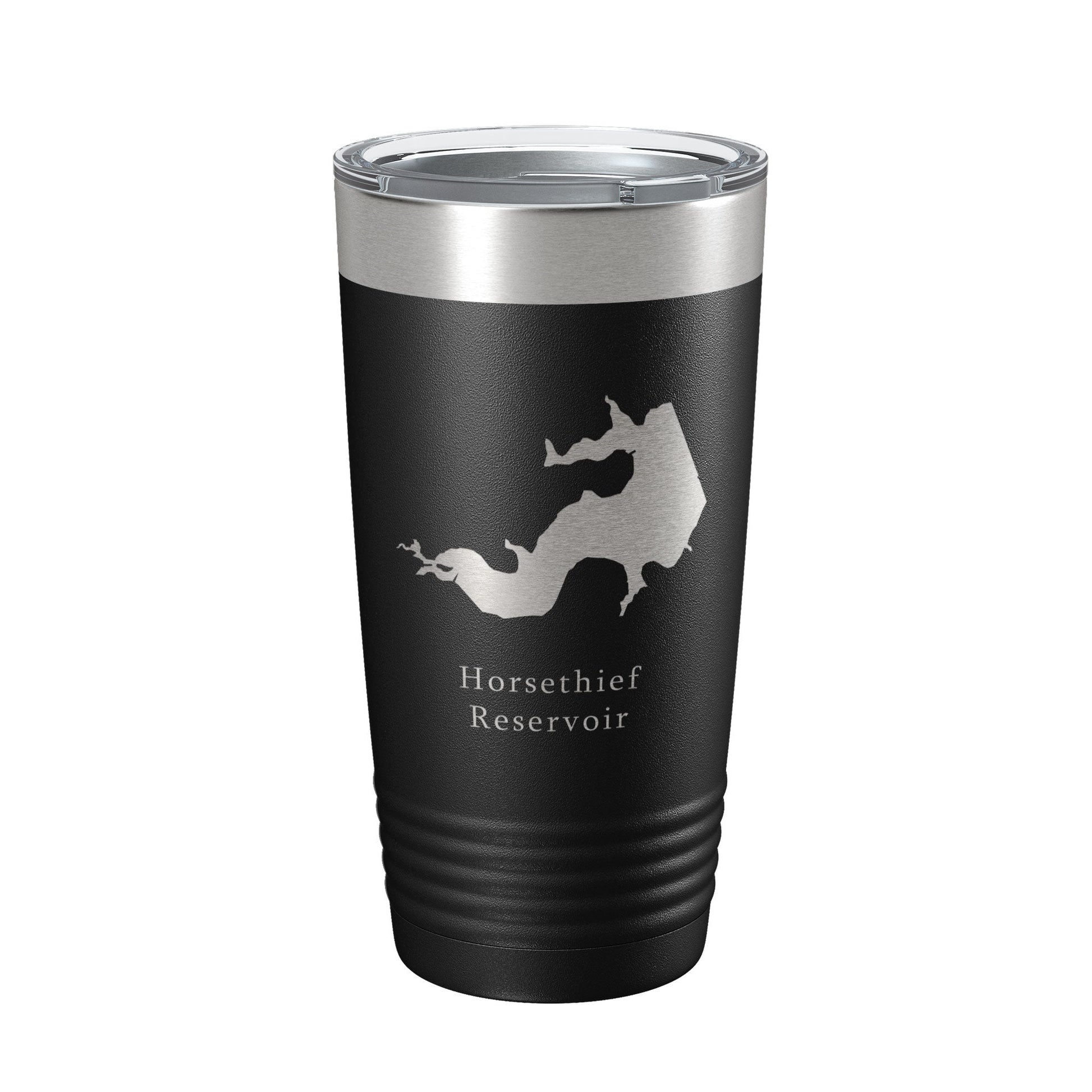 Horsethief Reservoir Tumbler Lake Map Travel Mug Insulated Laser Engraved Coffee Cup Kansas 20 oz-5