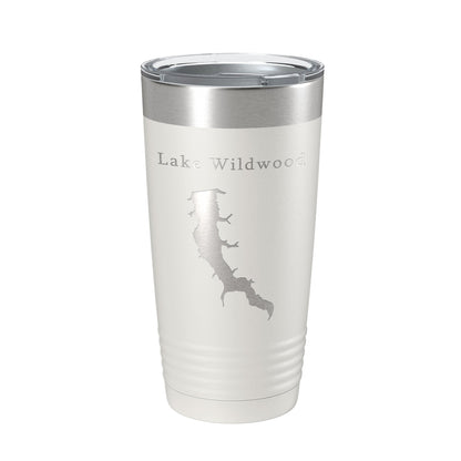 Lake Wildwood Map Tumbler Travel Mug Insulated Laser Engraved Coffee Cup Illinois 20 oz-1
