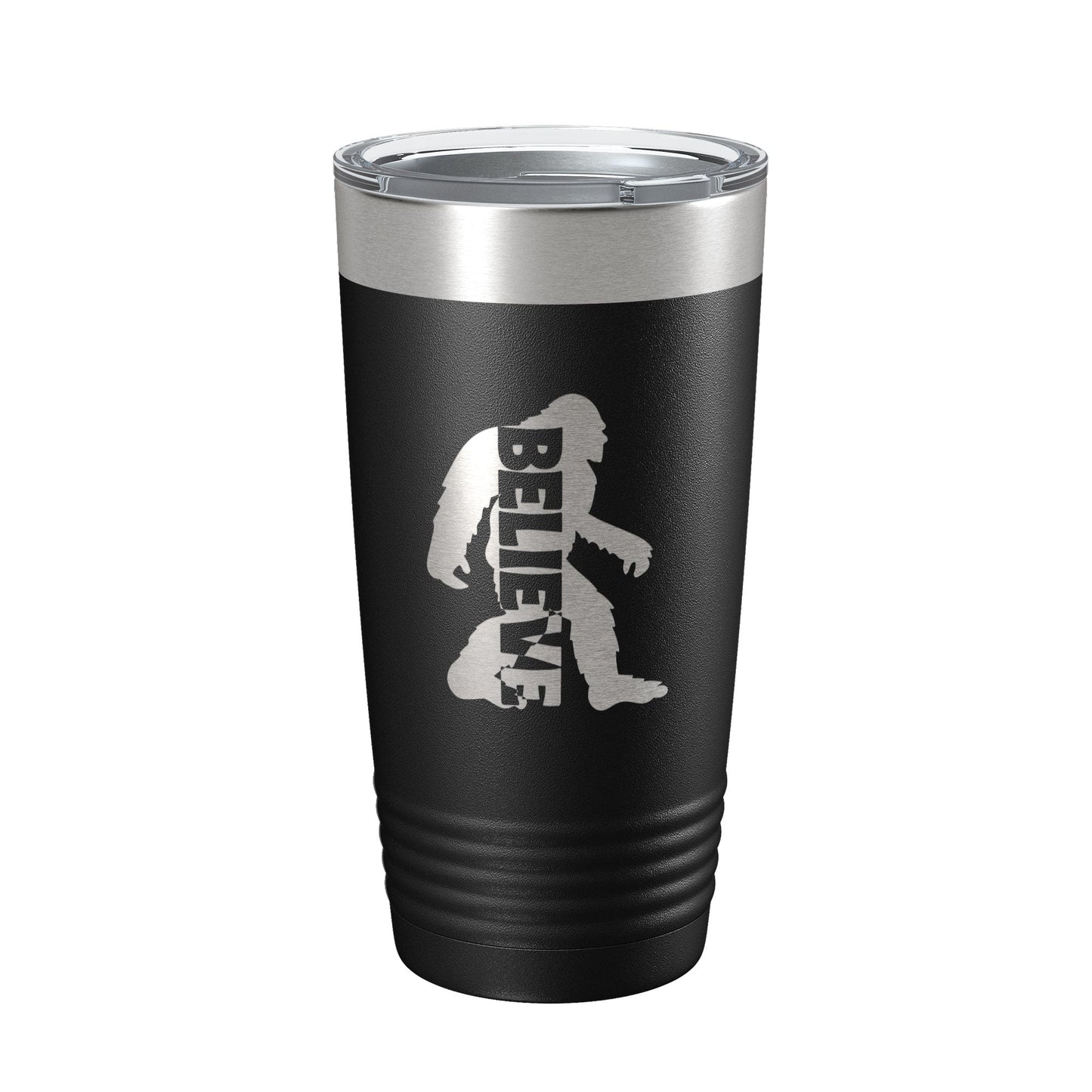 Bigfoot Tumbler I Believe Travel Mug Sasquatch Outdoorsman Camping Gift Insulated Laser Engraved Coffee Cup 20 oz-5