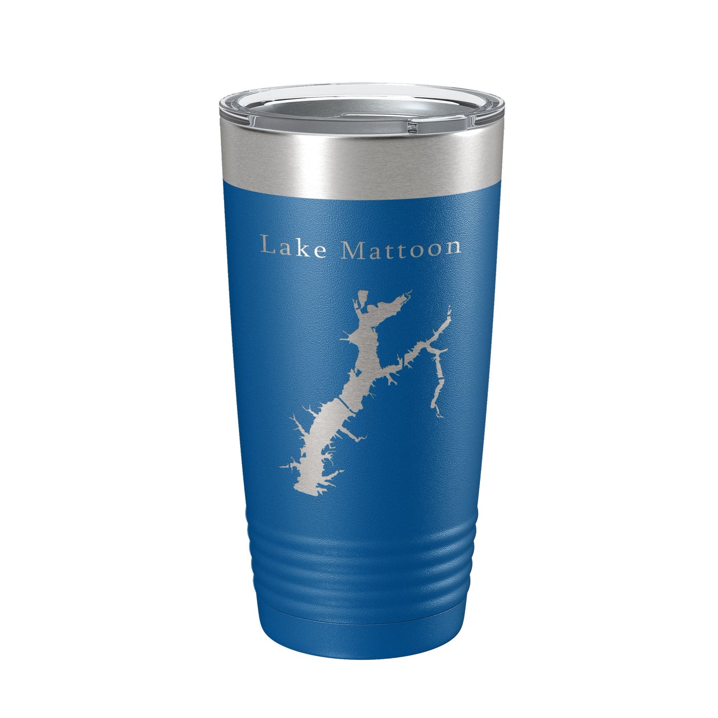 Lake Mattoon Map Tumbler Travel Mug Insulated Laser Engraved Coffee Cup Illinois 20 oz-6