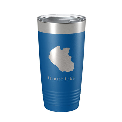 Hauser Lake Map Tumbler Travel Mug Insulated Laser Engraved Coffee Cup Idaho 20 oz-6