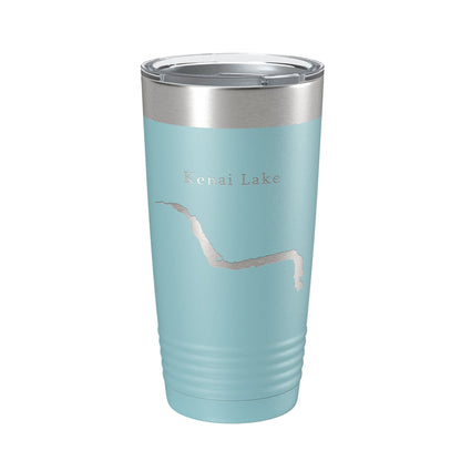 Kenai Lake Map Tumbler Travel Mug Insulated Laser Engraved Coffee Cup Alaska 20 oz-13