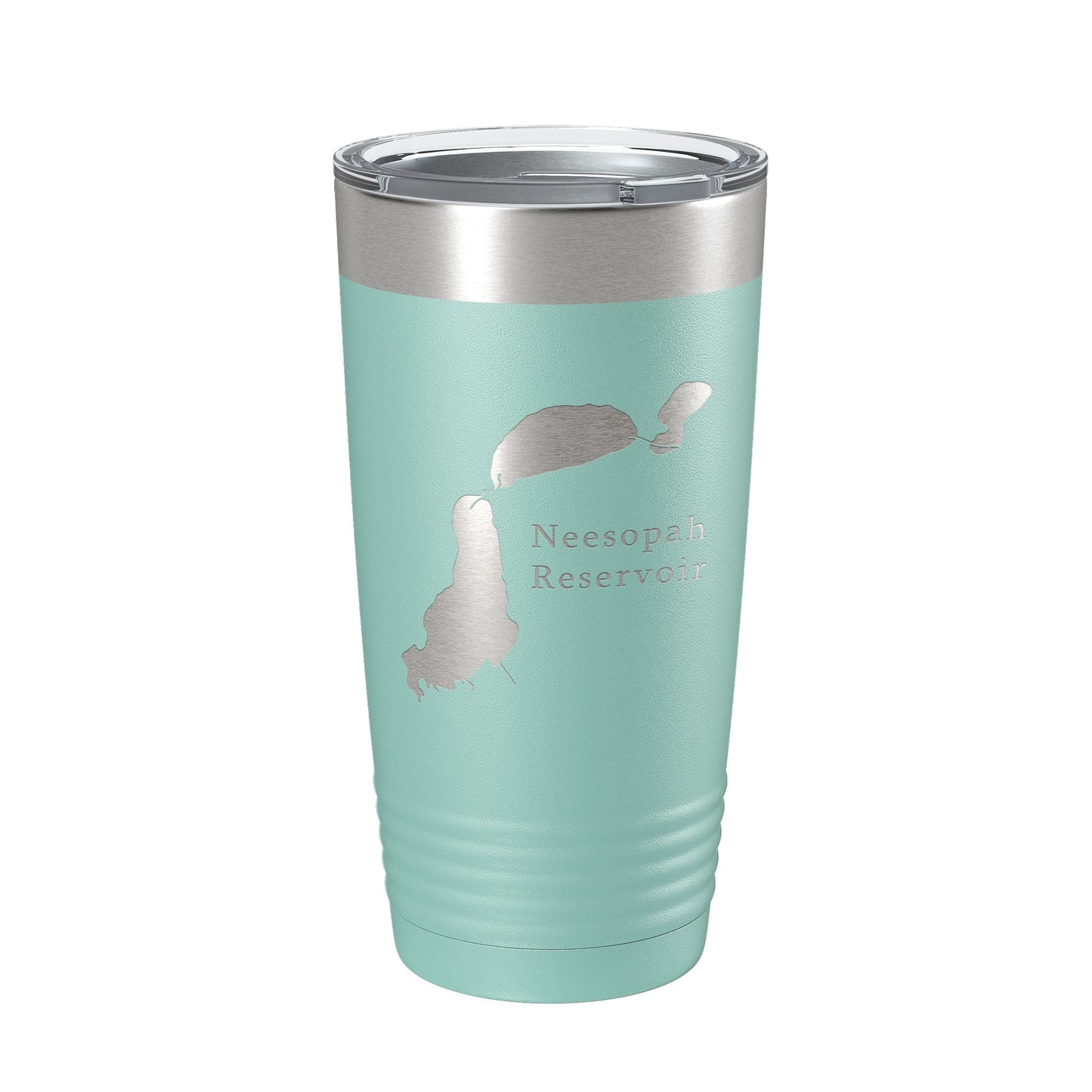 Neesopah Reservoir Tumbler Lake Map Travel Mug Insulated Laser Engraved Coffee Cup Colorado 20 oz-12