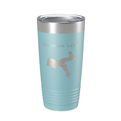 Goshorn Lake Map Tumbler Travel Mug Insulated Laser Engraved Coffee Cup Michigan 20 oz-13