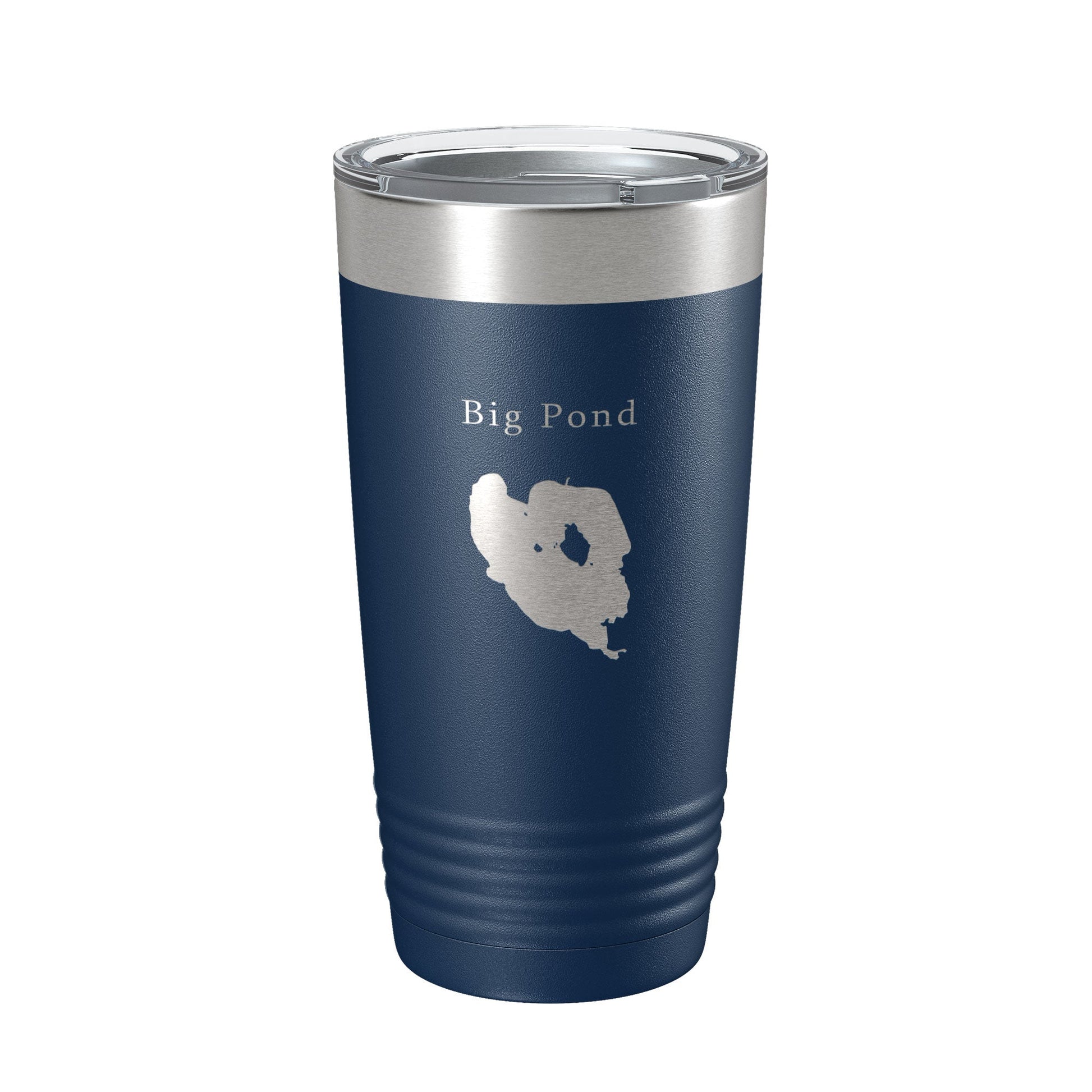 Big Pond Tumbler Lake Map Travel Mug Insulated Laser Engraved Coffee Cup Massachusetts 20 oz-2