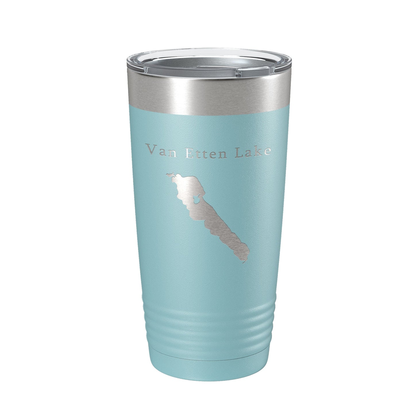 Van Etten Lake Map Tumbler Travel Mug Insulated Laser Engraved Coffee Cup Michigan 20 oz-13