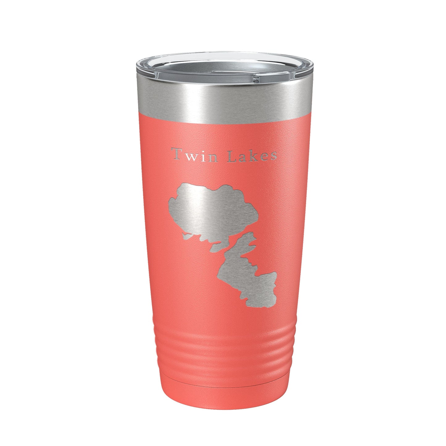 Twin Lakes Map Tumbler Travel Mug Insulated Laser Engraved Coffee Cup Idaho 20 oz-20