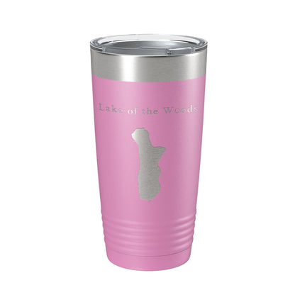 Lake of the Woods Map Tumbler Travel Mug Insulated Laser Engraved Coffee Cup Oregon 20 oz-14