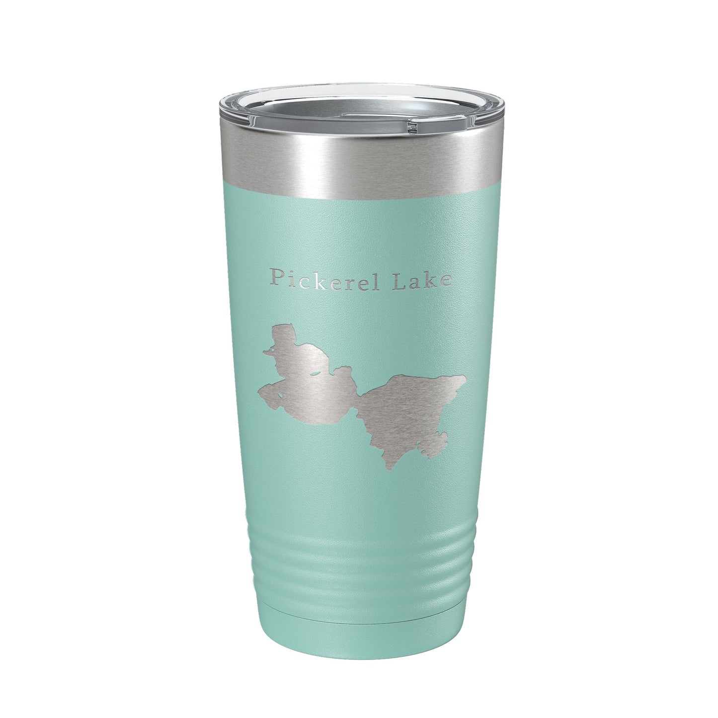 Pickerel Lake Map Tumbler Travel Mug Insulated Laser Engraved Coffee Cup Wisconsin 20 oz-12
