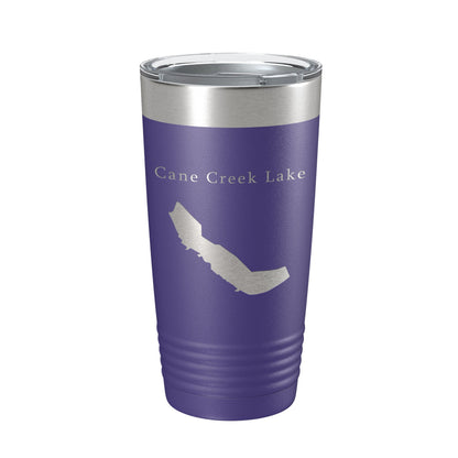 Cane Creek Lake Map Tumbler Travel Mug Insulated Laser Engraved Coffee Cup Arkansas 20 oz-15