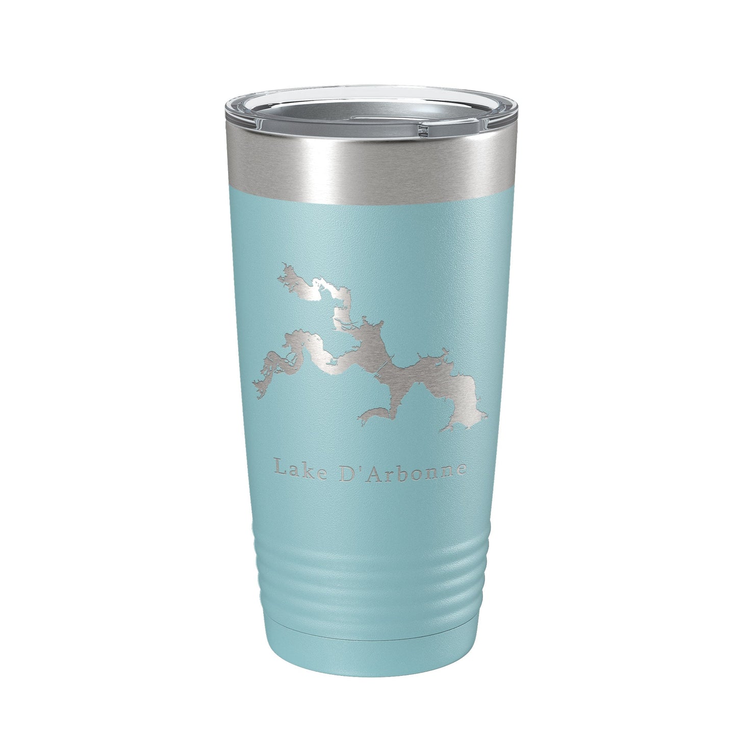 Lake D'Arbonne Map Tumbler Travel Mug Insulated Laser Engraved Coffee Cup Louisiana 20 oz-13