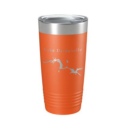 Lake Dardanelle Map Tumbler Travel Mug Insulated Laser Engraved Coffee Cup Arkansas 20 oz-17