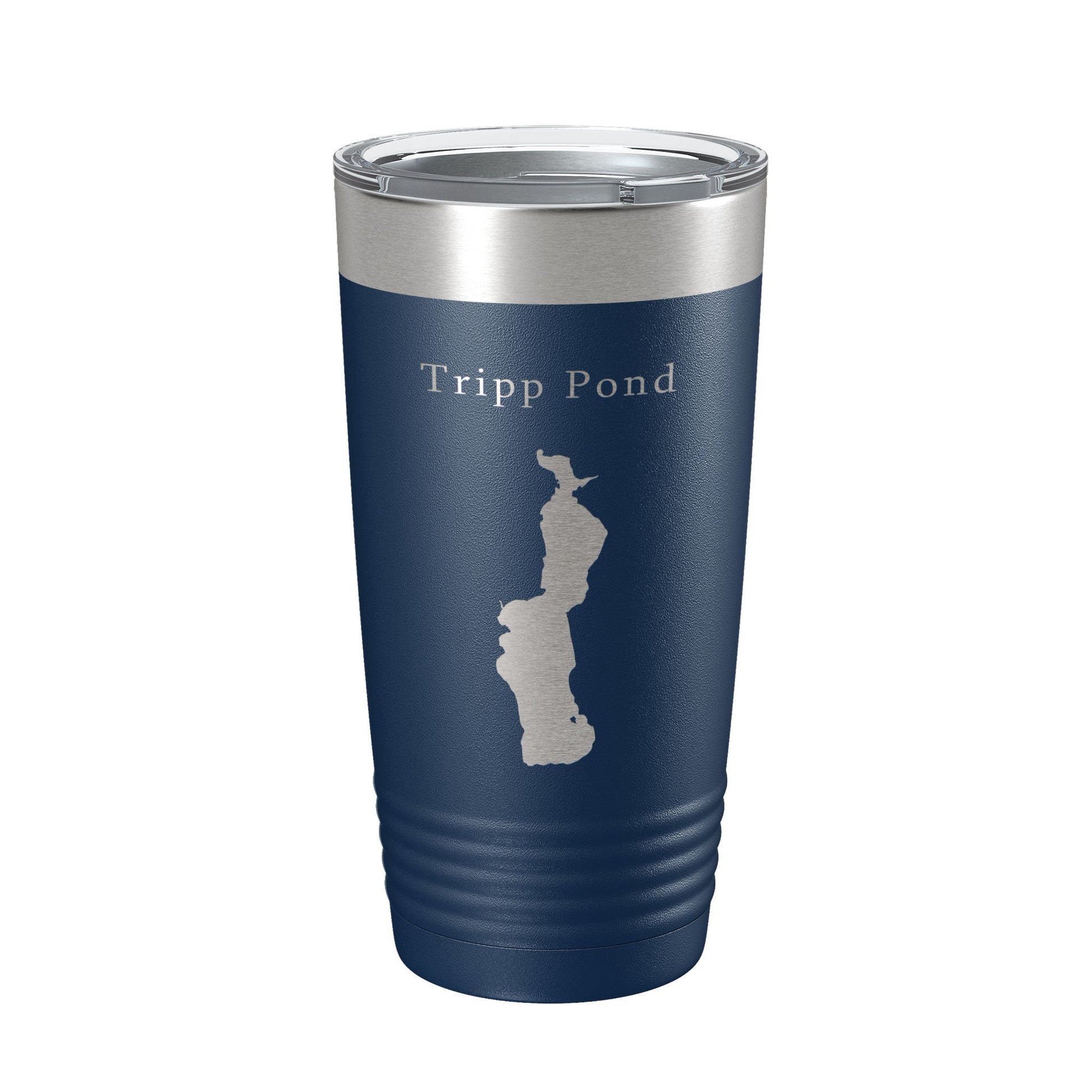 Tripp Pond Tumbler Lake Map Travel Mug Insulated Laser Engraved Coffee Cup Maine 20 oz-2