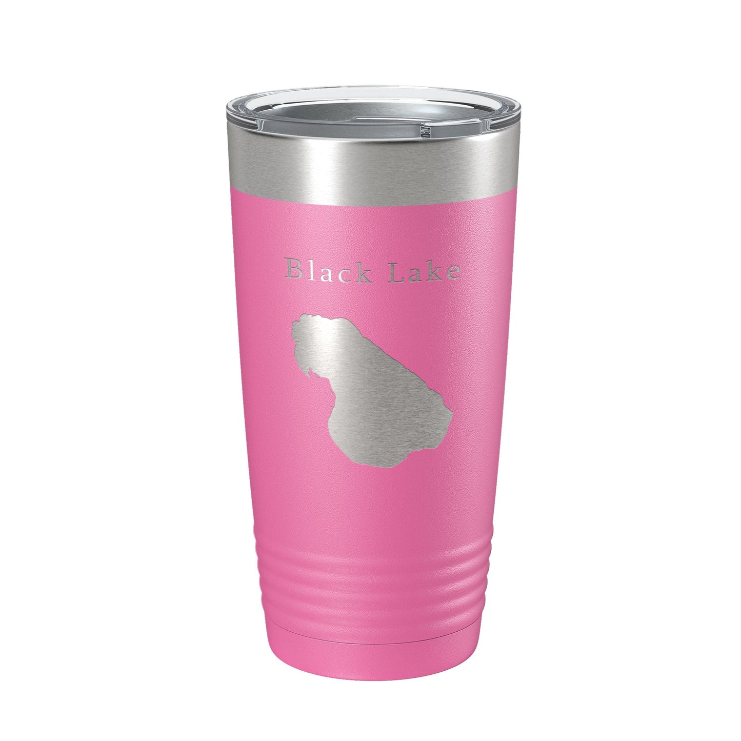 Black Lake Map Tumbler Travel Mug Insulated Laser Engraved Coffee Cup Michigan 20 oz-11