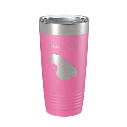 Black Lake Map Tumbler Travel Mug Insulated Laser Engraved Coffee Cup Michigan 20 oz-11