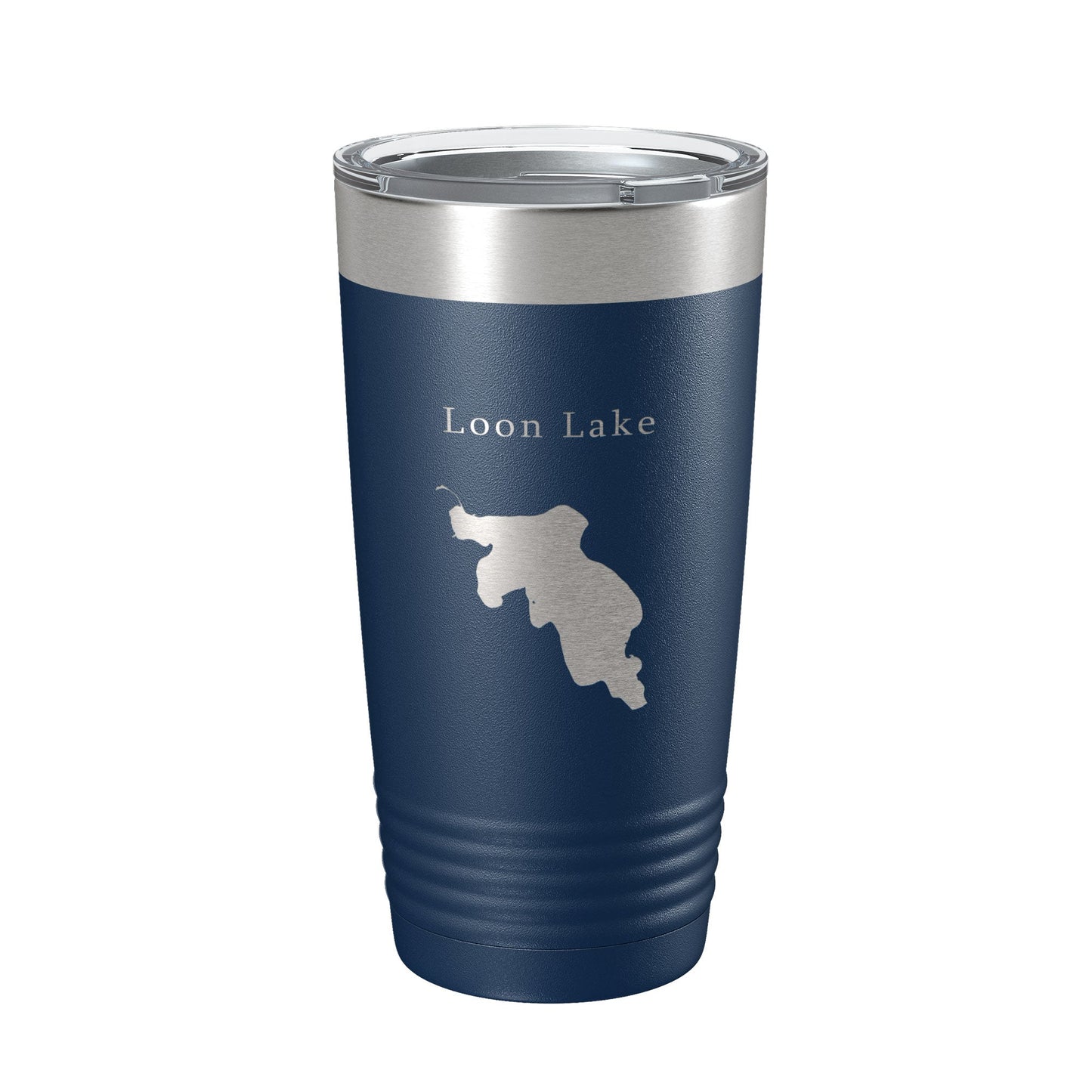 Loon Lake Map Tumbler Travel Mug Insulated Laser Engraved Coffee Cup Washington 20 oz-2