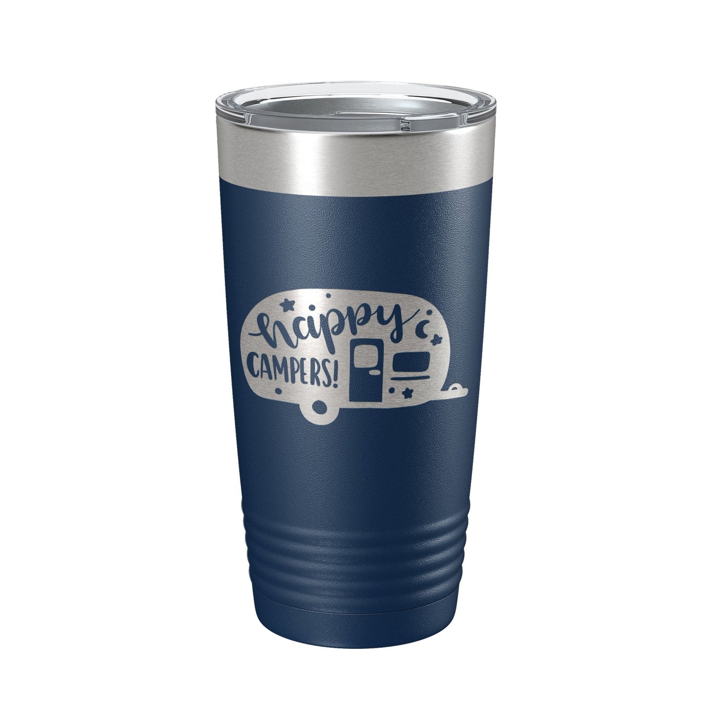 Happy Campers Tumbler RV Camping Travel Mug Gift Insulated Laser Engraved Coffee Cup Tent Outdoors 20 oz-8