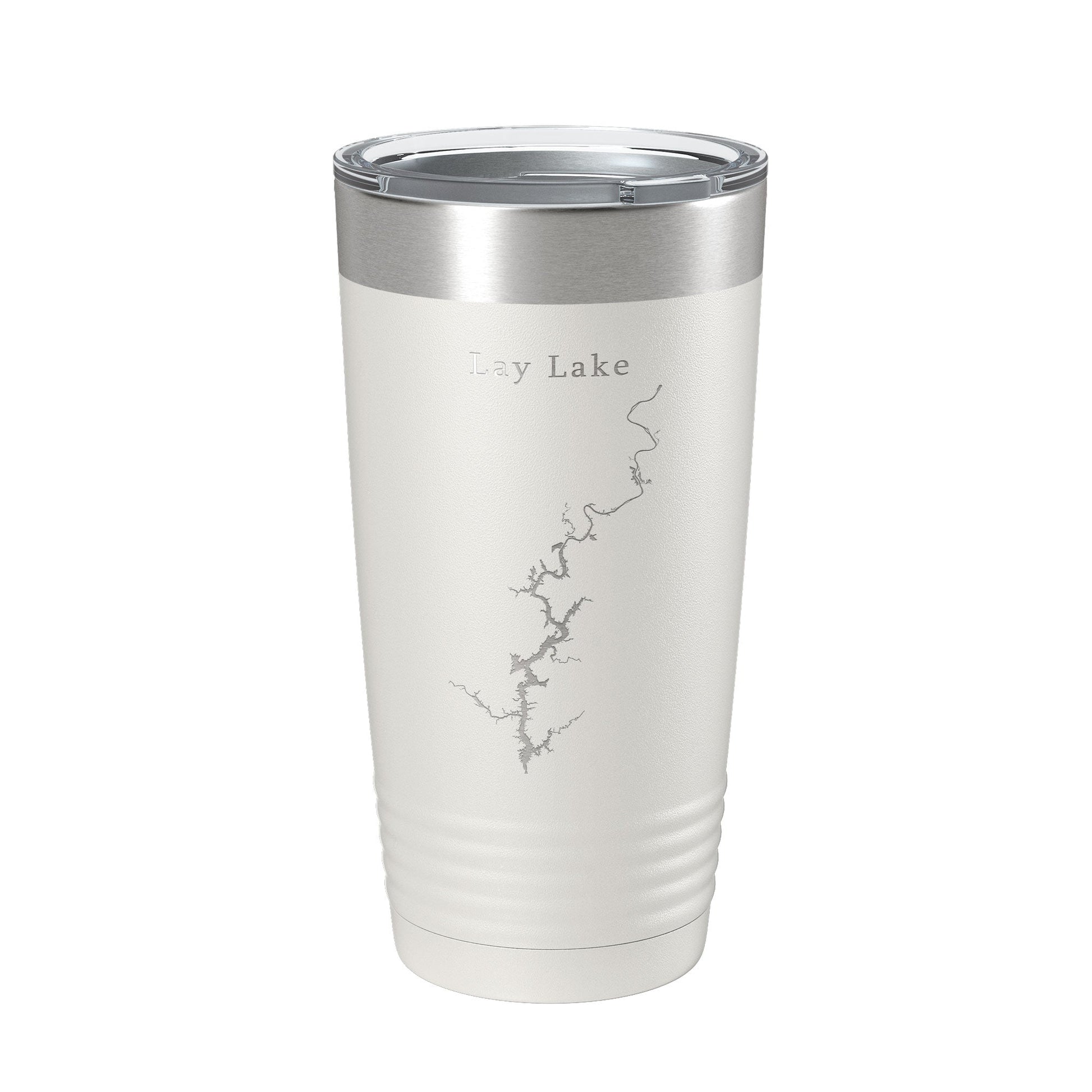 Lay Lake Map Tumbler Travel Mug Insulated Laser Engraved Coffee Cup Alabama 20 oz-1