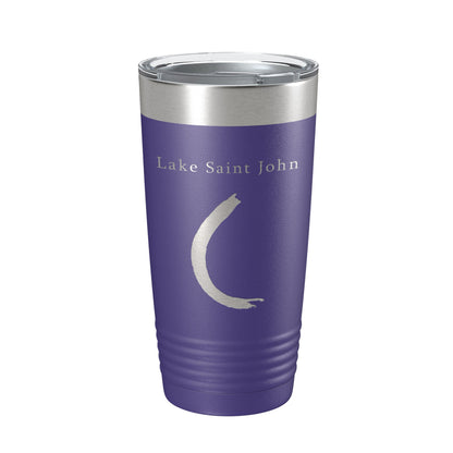 Lake Saint John Map Tumbler Travel Mug Insulated Laser Engraved Coffee Cup Louisiana Mississippi River 20 oz-15