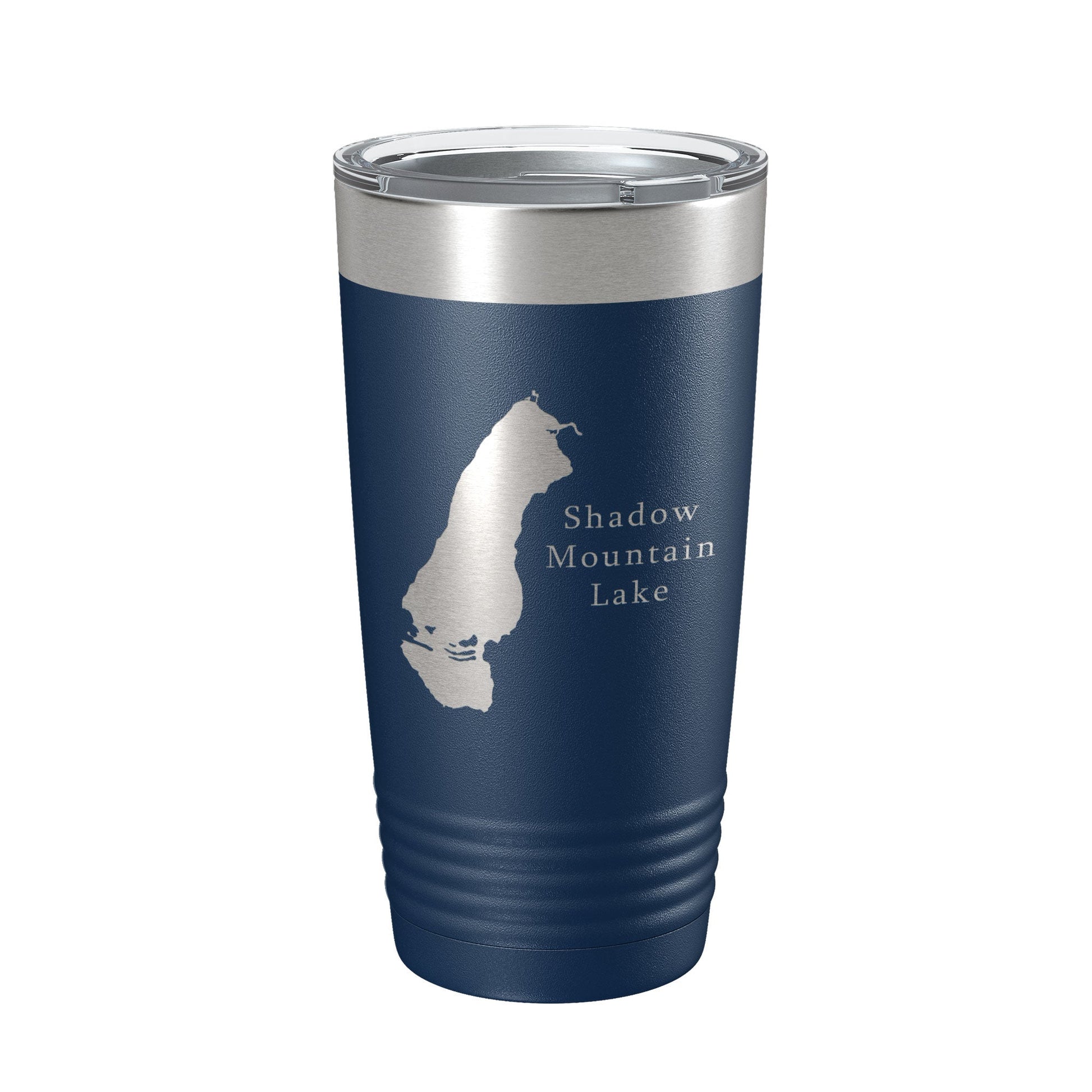 Shadow Mountain Lake Map Tumbler Travel Mug Insulated Laser Engraved Coffee Cup Colorado 20 oz-2