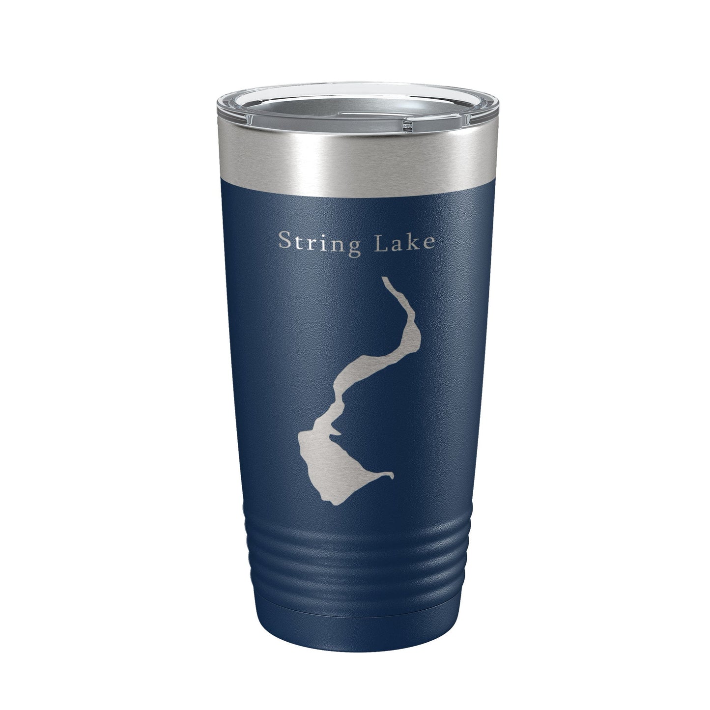 String Lake Map Tumbler Travel Mug Insulated Laser Engraved Coffee Cup Grand Teton Wyoming 20 oz-8