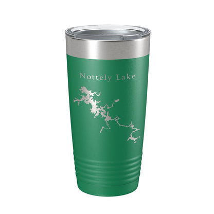 Nottely Lake Map Tumbler Travel Mug Insulated Laser Engraved Coffee Cup Georgia 20 oz-9