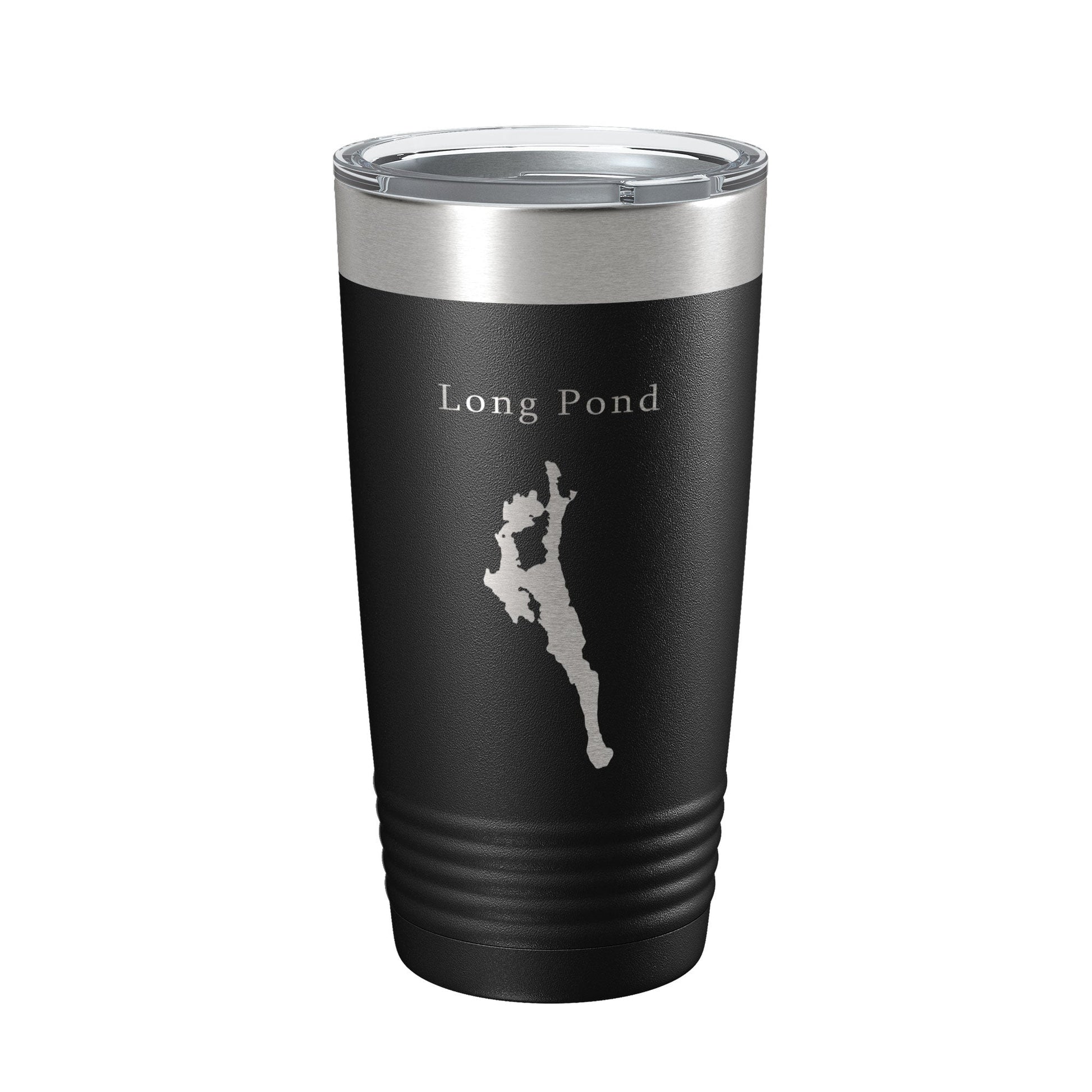 Long Pond Tumbler Lake Map Travel Mug Insulated Laser Engraved Coffee Cup Acadia Maine 20 oz-5
