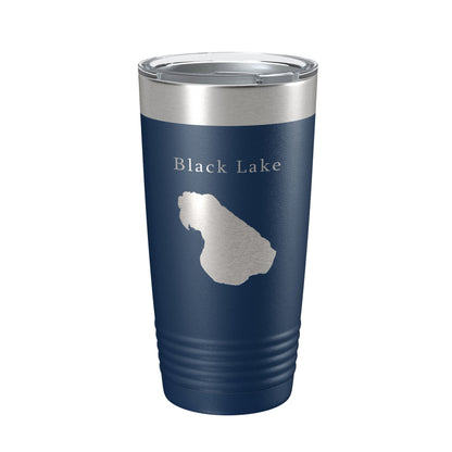 Black Lake Map Tumbler Travel Mug Insulated Laser Engraved Coffee Cup Michigan 20 oz-8