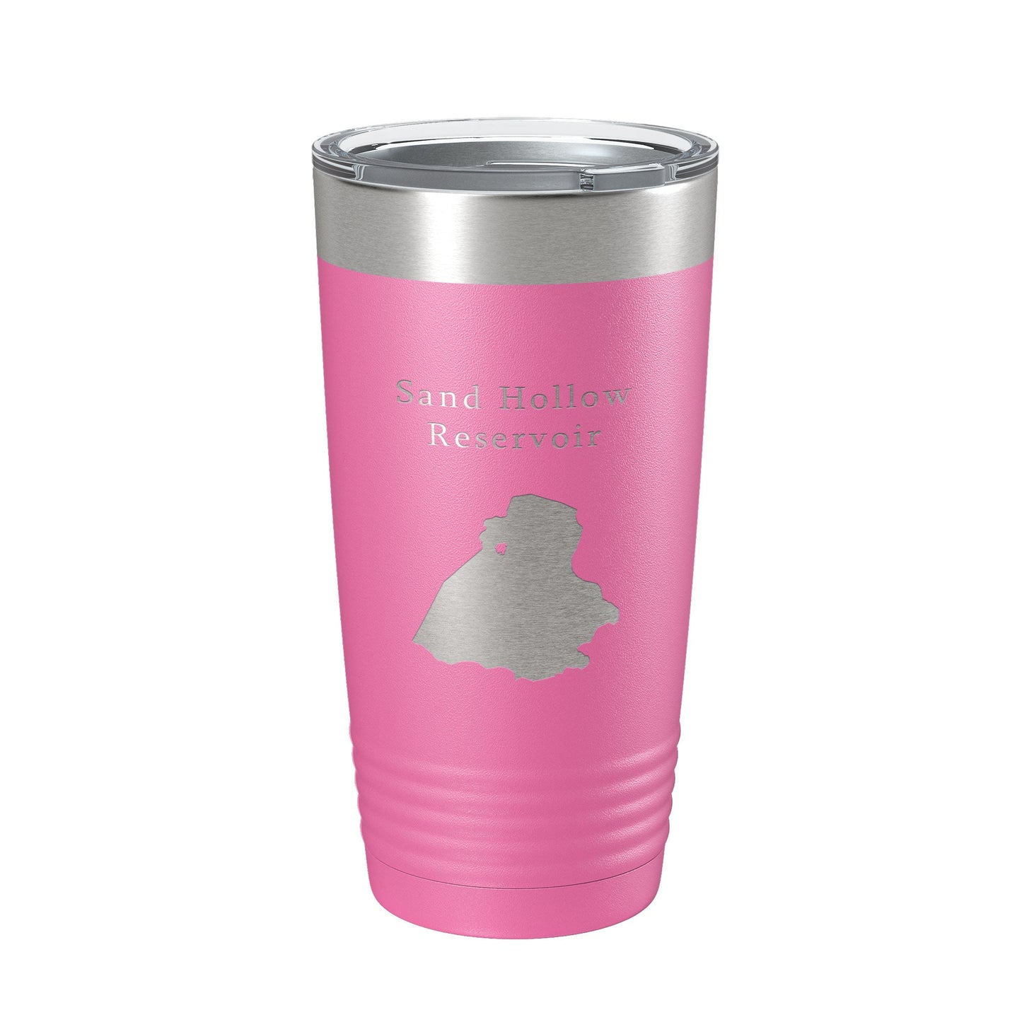 Sand Hollow Reservoir Tumbler Lake Map Travel Mug Insulated Laser Engraved Coffee Cup Utah 20 oz-11