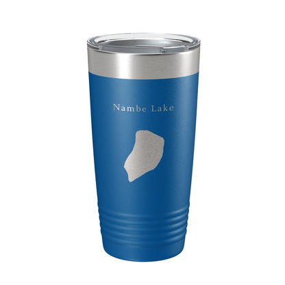Nambe Lake Map Tumbler Travel Mug Insulated Laser Engraved Coffee Cup New Mexico 20 oz-6