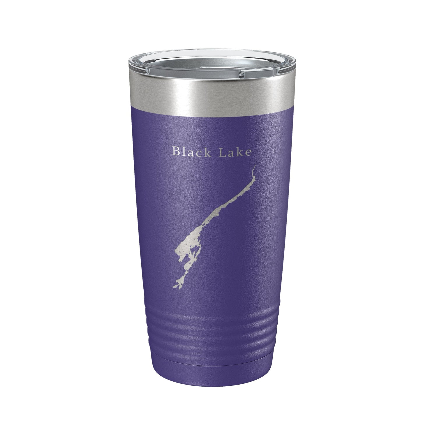Black Lake Map Tumbler Travel Mug Insulated Laser Engraved Coffee Cup New York 20 oz-15