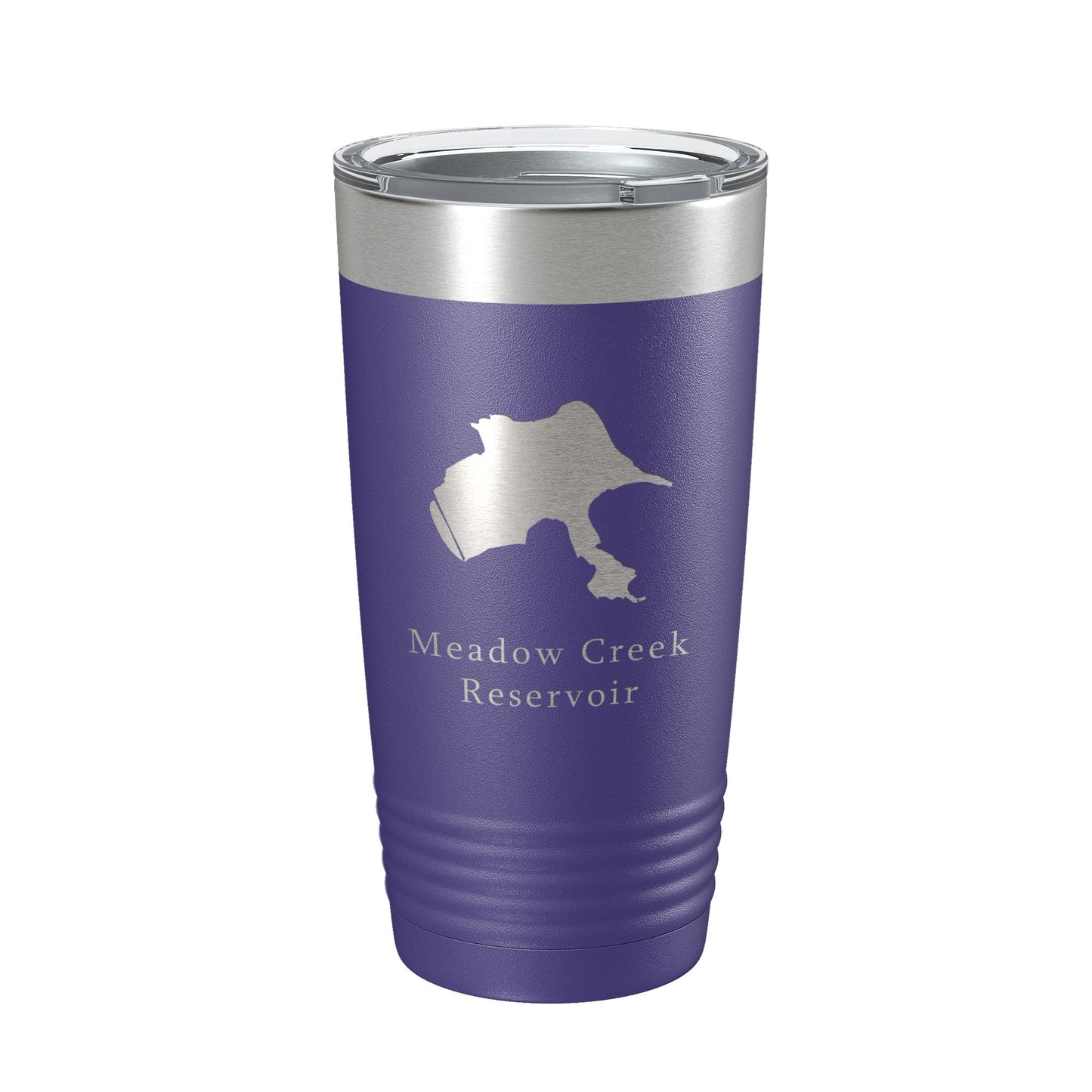 Meadow Creek Reservoir Tumbler Lake Map Travel Mug Insulated Laser Engraved Coffee Cup Colorado 20 oz-15