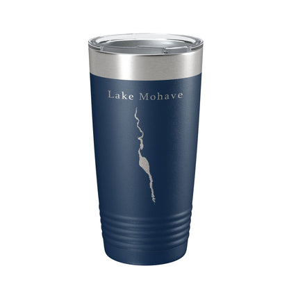 Lake Mohave Map Tumbler Travel Mug Insulated Laser Engraved Coffee Cup Arizona Nevada 20 oz-2